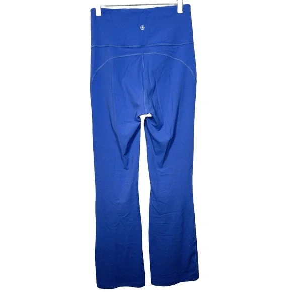 Lululemon Womens‎ 6 High Rise Groove Flare Leggings Periwinkle Yoga Pants - Picture 4 of 8